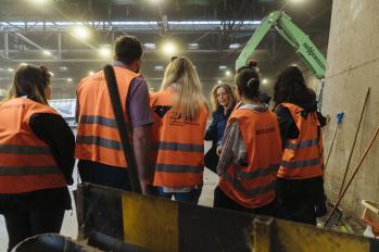 Schüler Besichtigung Abfallanlage Cröbern